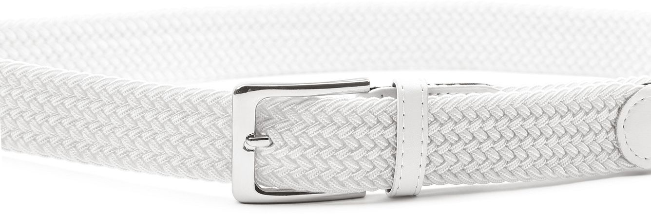 Suitable Geweven Riem Wit