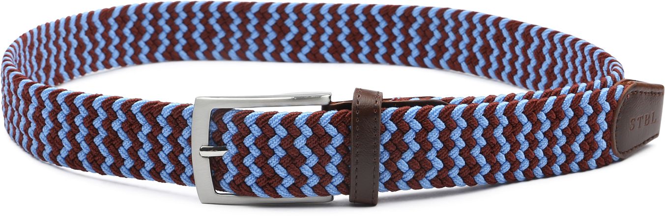 Suitable Braided Belt Brown Blue