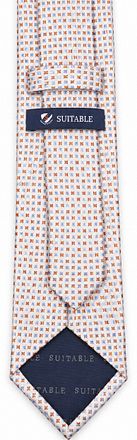 Suitable Cravatta Seta Fantasydots Beige