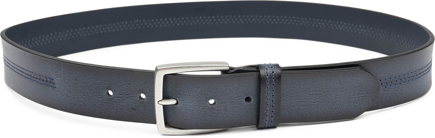 Suitable Ledergürtel Navy