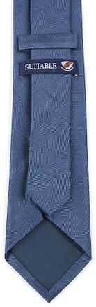 Suitable slips i ull og silke, fiskeben indigo