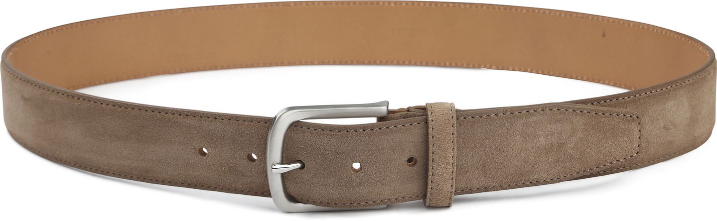 Suitable Belt Suede Leather Light Brown