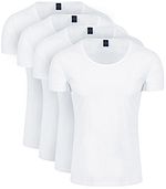 Otaru T-shirt Bred Rundhals Vit 4-pack