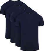 Suitable Ota T-Shirt Ronde Hals Navy 4-Pack