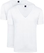 Vitaru T-Shirt Col V Profond Blanc 2-Pack