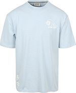 Scotch And Soda Slub Broderi T-shirt Blå