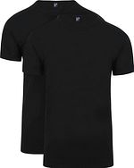 Ottawa T-shirt Stretch Zwart (2Pack)