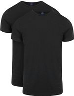 Ota T-Shirt Round Neck Black 2-Pack