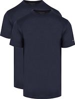 2-pack Amerikansk T-shirt Marinblå