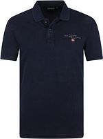 Elbas poloskjorte i marineblå