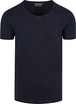 Stretch Basic Dark Blue Deep O-Neck