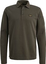 PME Legend American Classic Longsleeve Poloshirt Beluga Grün