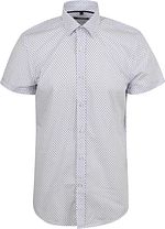 Suitable Short Sleeve Shirt Print Blue