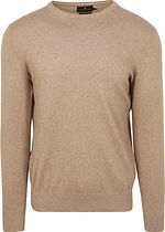 Steppin' Out Jersey Cuello Redondo Camel