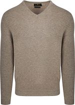 Steppin' Out Pullover V-Neck Merino Wool Light Brown
