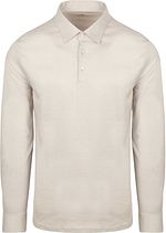 Essential Langermet Poloskjorte Beige
