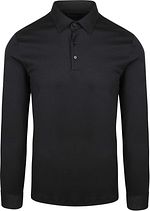 Longsleeve Poloshirt Essential Black