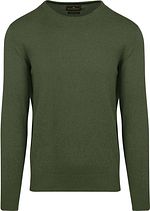 Steppin' Out Pullover Cotton Cashmere Olive Green