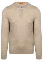 Crew Zip Merino Sable