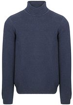 Suitable Rollkragenpullover Structure Melange Marine