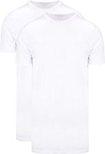 T-shirts Extra Longs Lot de 2 Col Rond Blanc
