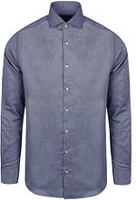 Steppin' Out Hemd Oxford Melange Blauw