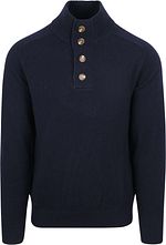 Steppin' Out Mocker Pullover Lambswool Navy