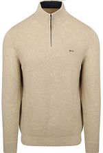 McGregor Half Zip Pullover Merino Wool Structure Sand