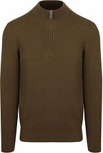 Profuomo Half Zip Pullover Structure Dark Green PPWJ30040A-Z3