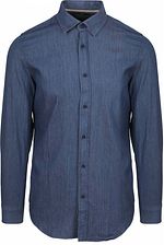 Suitable Hemd Washed Dunkelblau