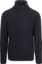 Jersey De Cuello Alto Azul Marino