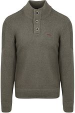 NZA Pullover Mocker Conor Melange Armeegrau