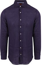 Suitable Hemd Leinen Navy