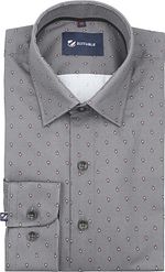 Suitable Shirt Paisley Anthracite