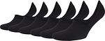 Sneaker Socks 6-Pack Black
