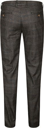 Suitable Chino Pico a quadri marrone