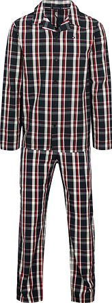 Tommy Hilfiger Pyjama Set Ruit Donkerblauw