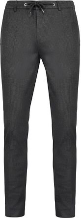 Suitable Chino Das Pied de Poule Anthracite