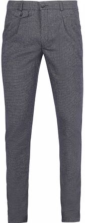 Suitable Pico Pleat chino mørkeblå
