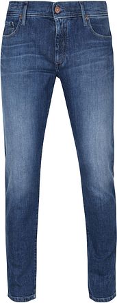 Alberto Slim Organic Denim Mørkeblå