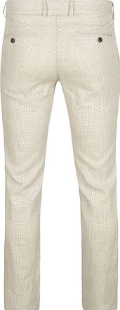 Suitable Chino Lin Carreaux Beige