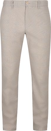 Alberto Lou Chinohose Glencheck Beige