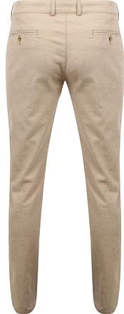 Suitable Chino Pico Pleat Flanell Sand