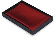 Suitable Silk Pocket Square Red
