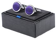 Silk Cufflinks Deep Purple F55