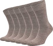 Suitable Merino Socks Taupe 6-Pack