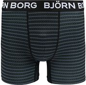 Bjorn Borg Performance Boxers 2-Pack Black Petrol