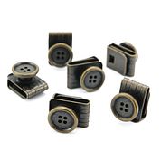 Sir Redman Suspender Buttons Antique Brass