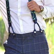 Sir Redman Suspender Buttons Antique Silver