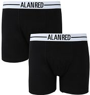 Alan Red Boxer Shorts Black 2-Pack